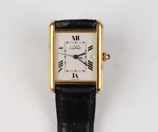 Cartier Tank 2413 Silver Cream