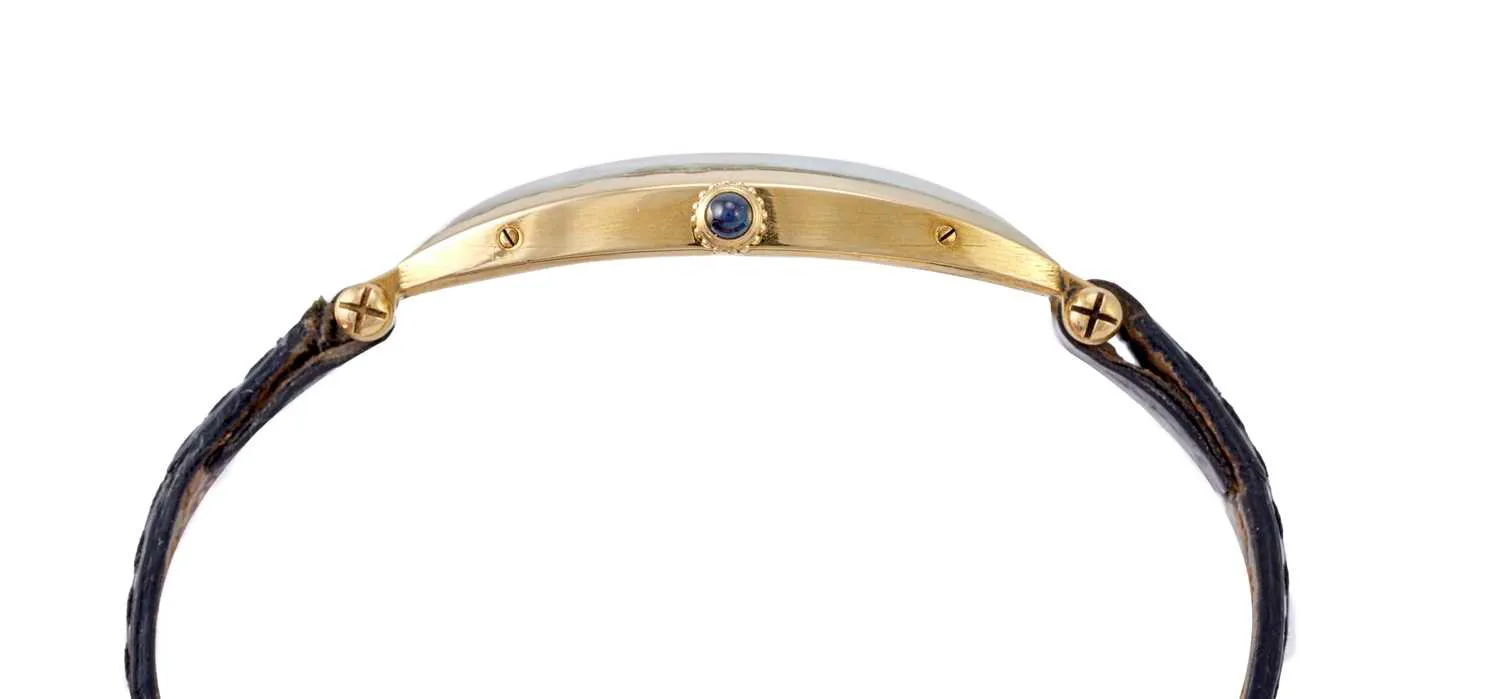 Cartier Tonneau 27mm Yellow gold Silver 2