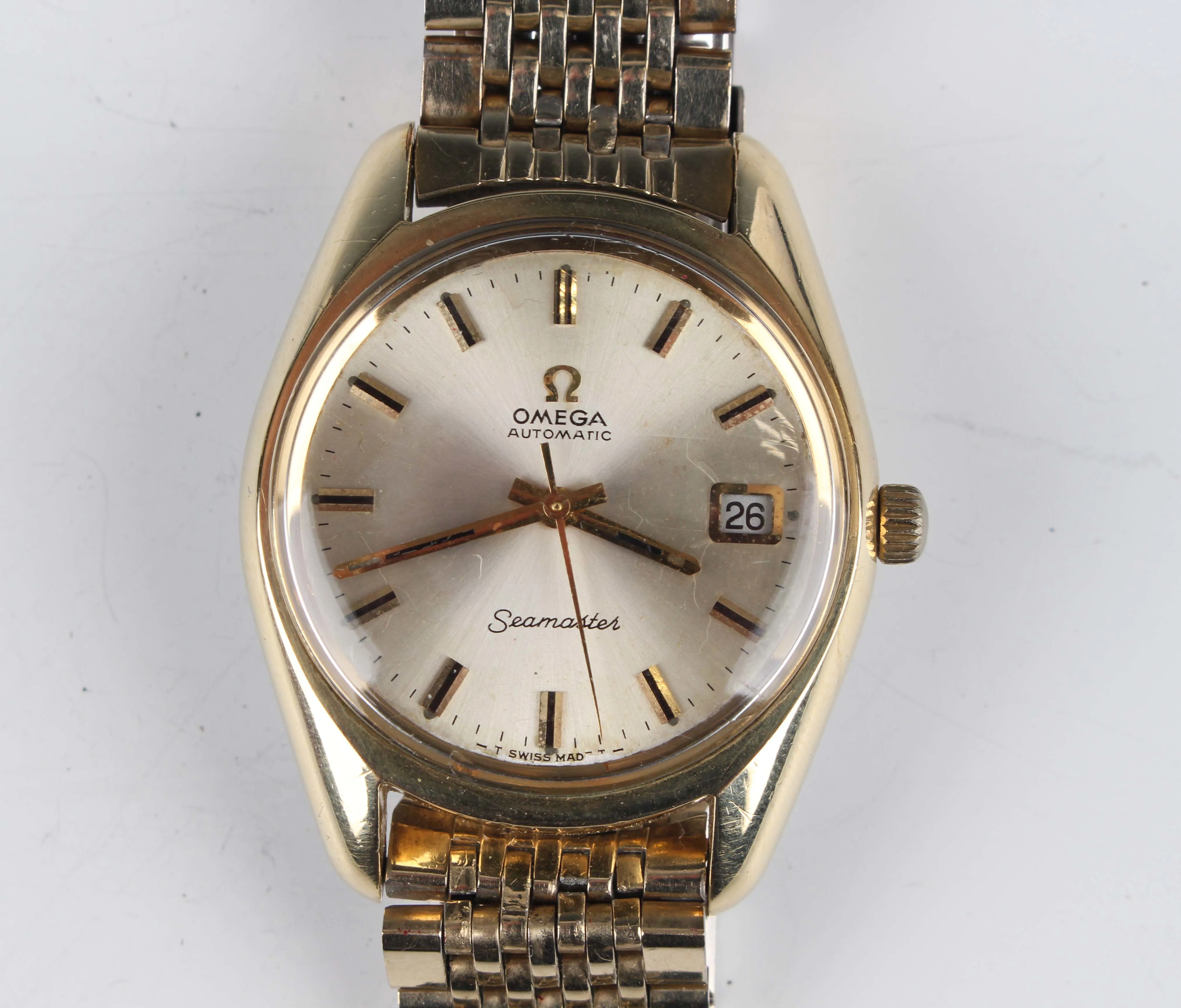 Omega Seamaster 35mm Stainless steel and Gilt-metal Silver