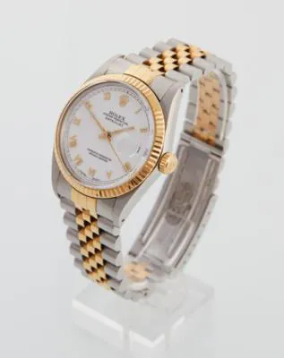Rolex Datejust 16013 36mm Yellow gold and stainless steel White 4