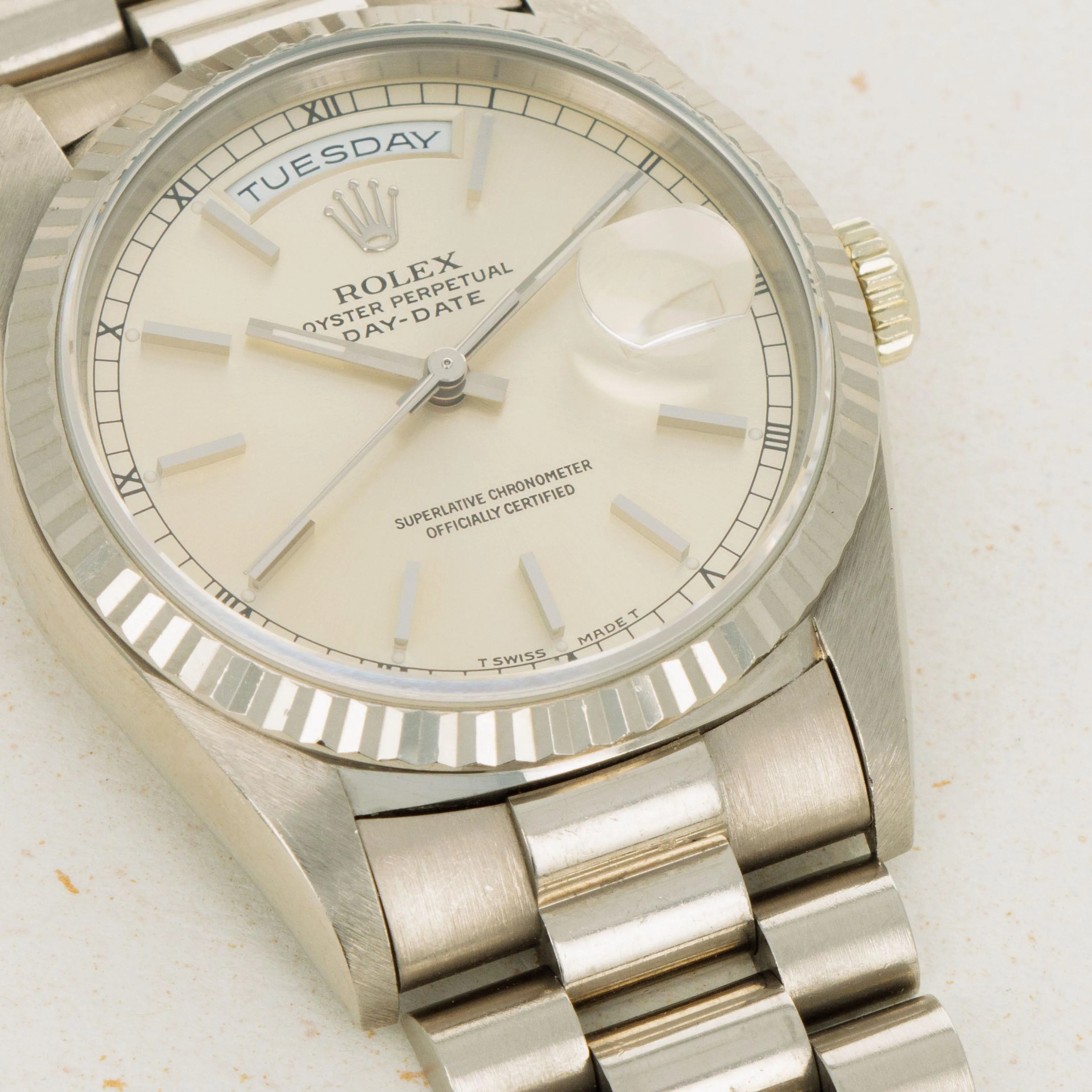 Rolex Day-Date 36 18239 36mm White gold Silver 1