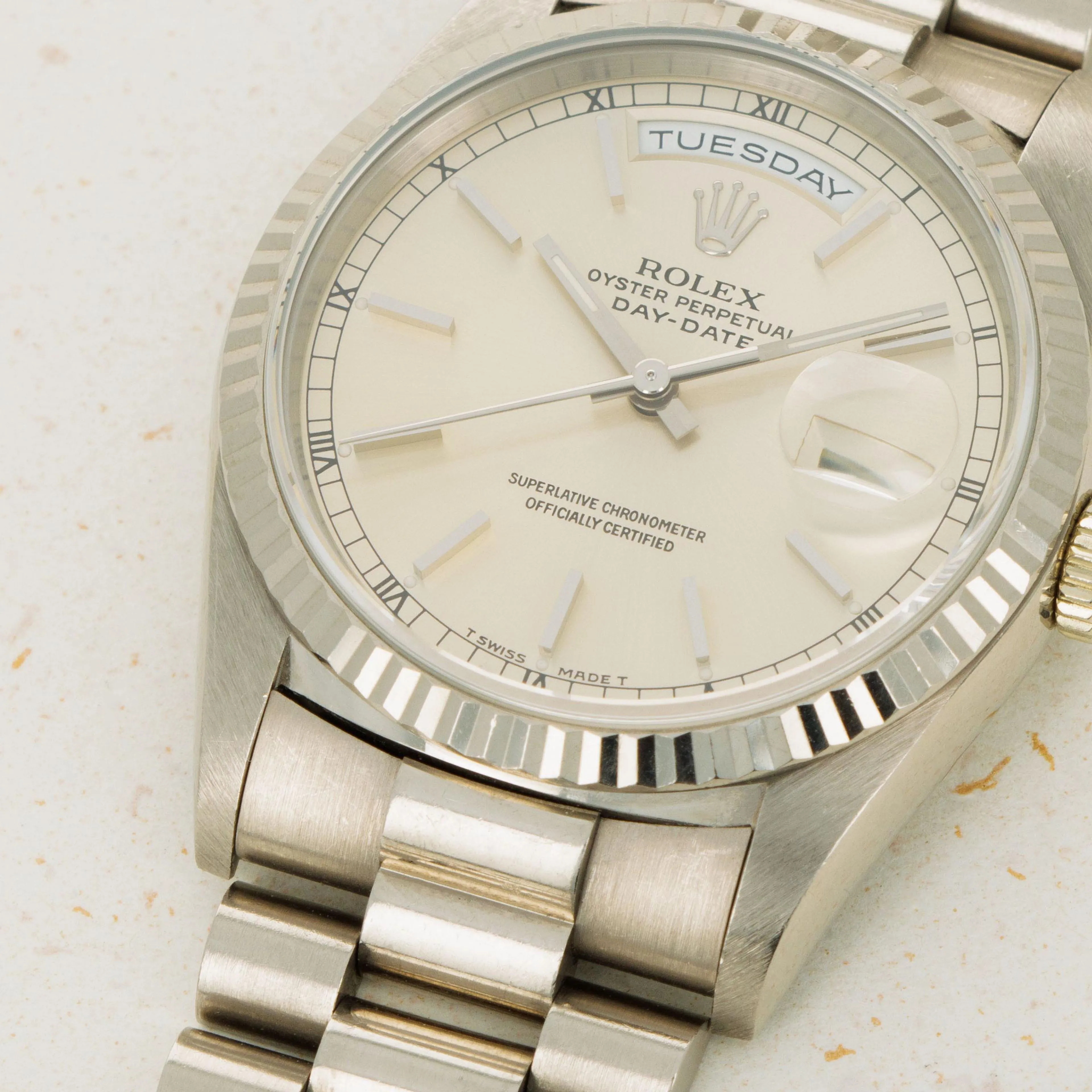 Rolex Day-Date 36 18239 36mm White gold Silver 2