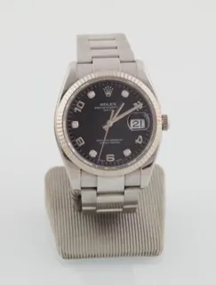 Rolex Oyster Perpetual Date 115234 Stainless steel Black