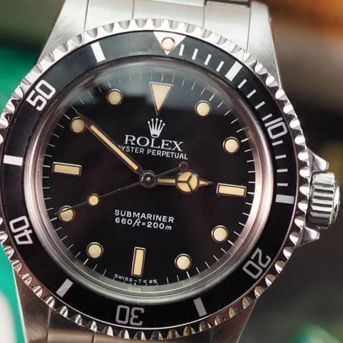 Rolex Submariner 5513 40mm Stainless steel Black