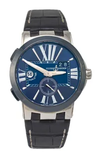 Ulysse Nardin Executive Dual Time 243-00 43mm Stainless steel Blue