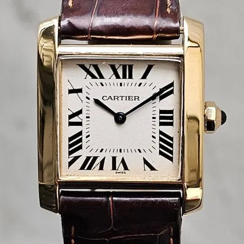 Cartier Tank 1821 25mm Yellow gold Silver