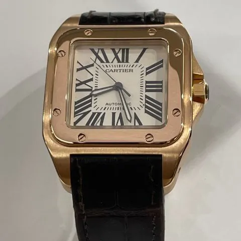 Cartier Santos 2792 38mm Rose gold White