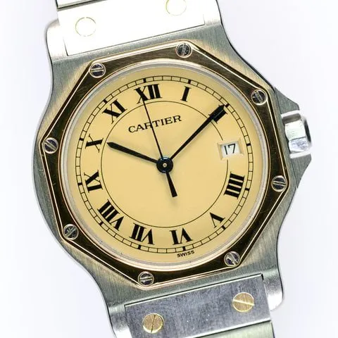 Cartier Santos 187902 30mm Stainless steel Champagne