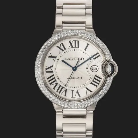 Cartier Ballon Bleu WE9009Z3 42mm White gold Silver