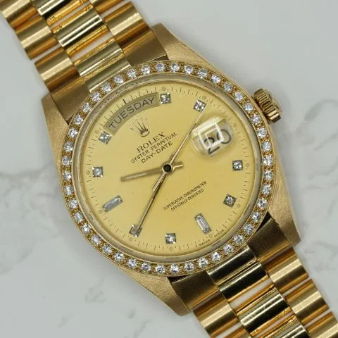 Rolex Day-Date 36 18048 36mm Yellow gold Champagne