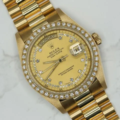 Rolex Day-Date 36 18048 36mm Yellow gold Champagne