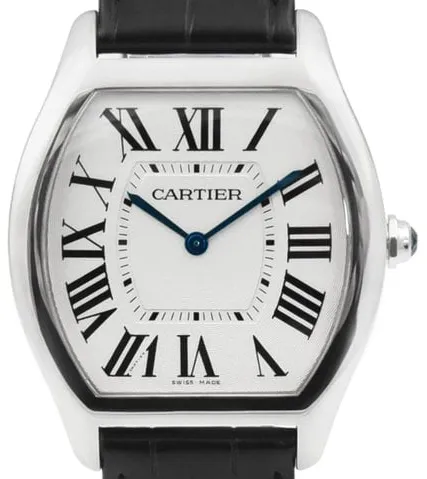 Cartier Tortue 3798 39mm White gold Silver