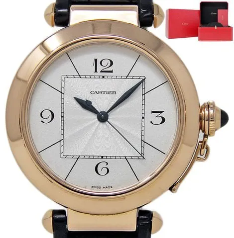 Cartier Pasha W3019351 42mm Rose gold Silver