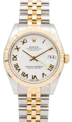 Rolex Datejust 31 178273 31mm Yellow gold and Stainless steel White