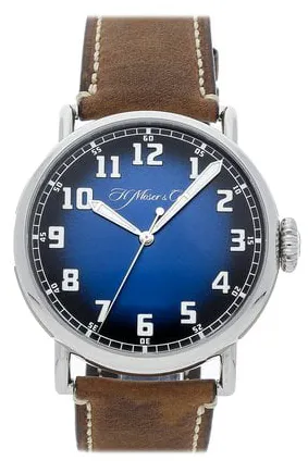 H. Moser & Cie. Heritage 8200-1201 42mm Stainless steel Blue