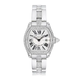 Cartier Roadster 2675 Stainless steel and Diamond Silver