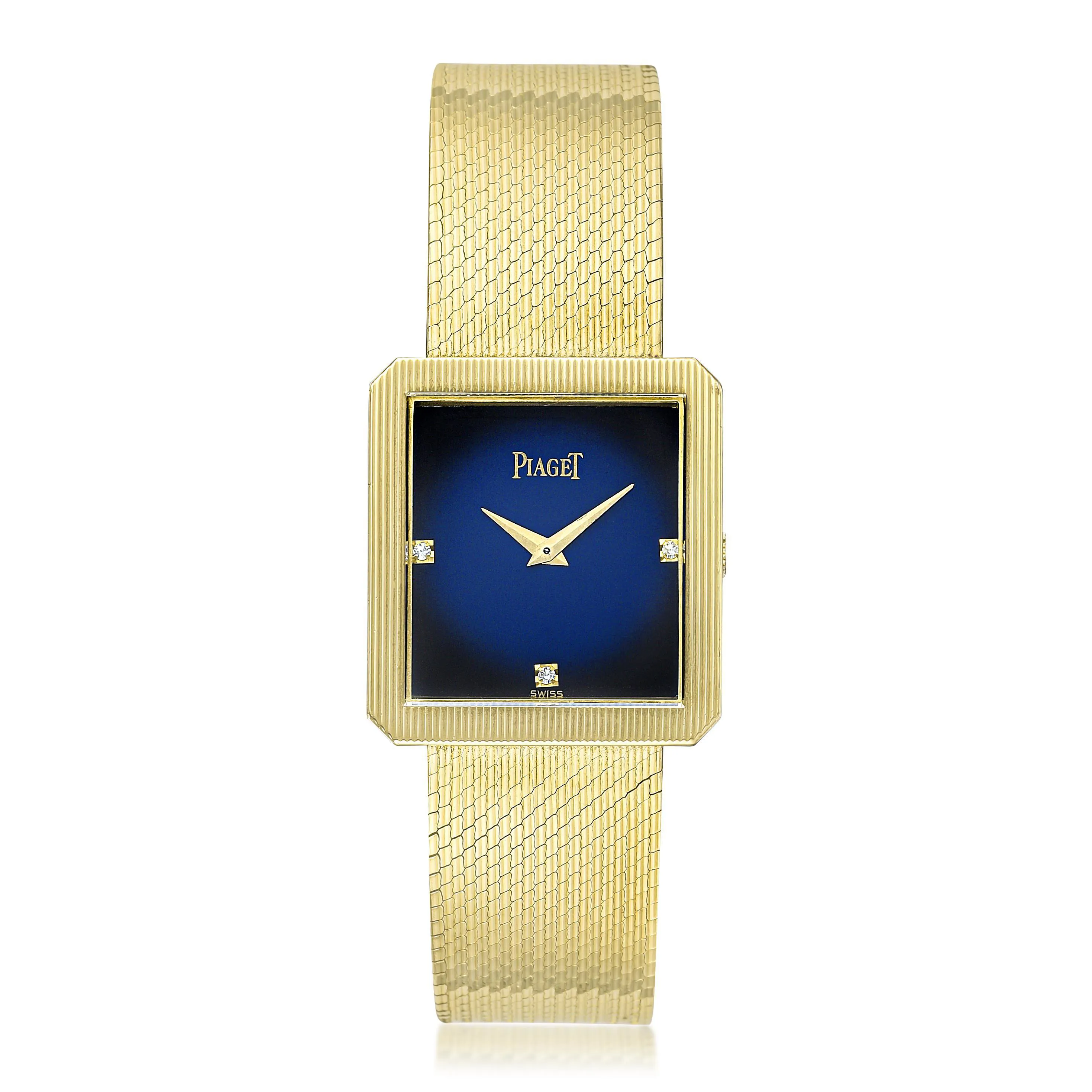 Piaget Protocole 9154 25mm Yellow gold Blue