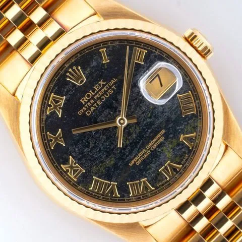 Rolex Datejust 36 16238 36mm Yellow gold Grey