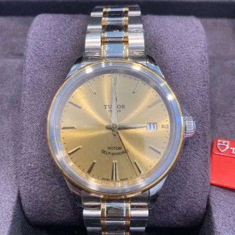 Tudor Style 12503 38mm Yellow gold and Stainless steel Champagne