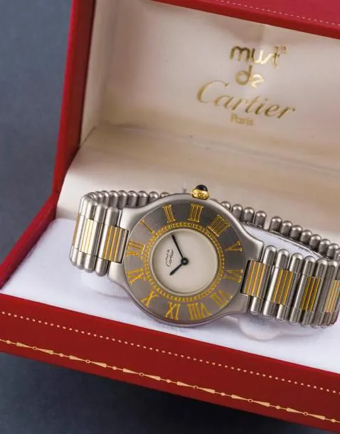 Cartier Must de Cartier 31mm Yellow gold and stainless steel Cream