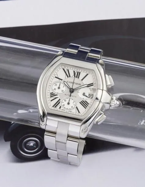 Cartier Roadster W62006X6 43mm Stainless steel Silver