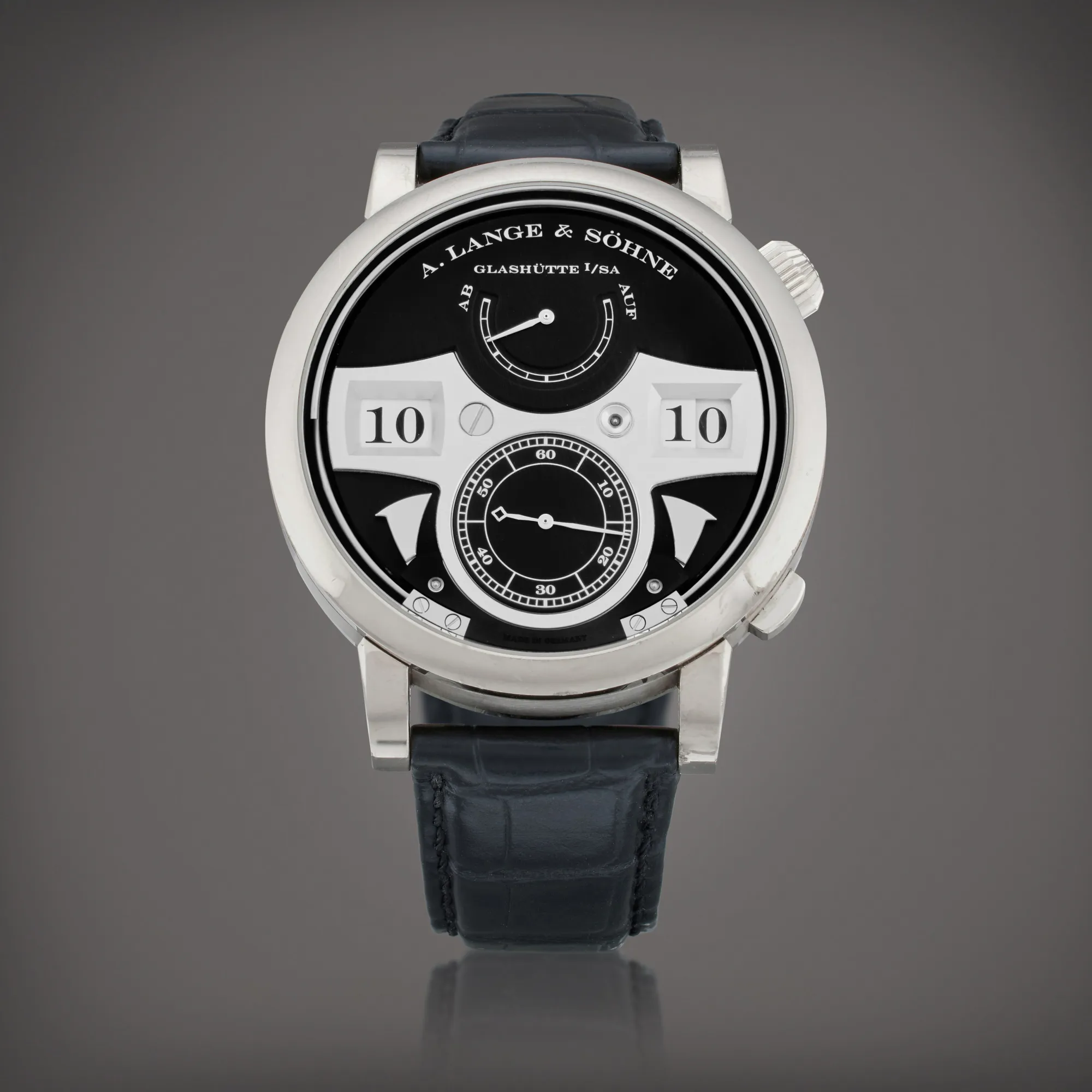 A. Lange & Söhne Zeitwerk 145.029 44mm White gold Black