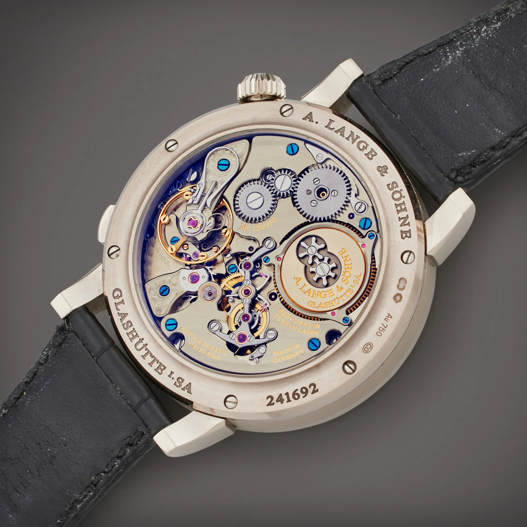 A. Lange & Söhne Zeitwerk 145.029 44mm White gold Black 4