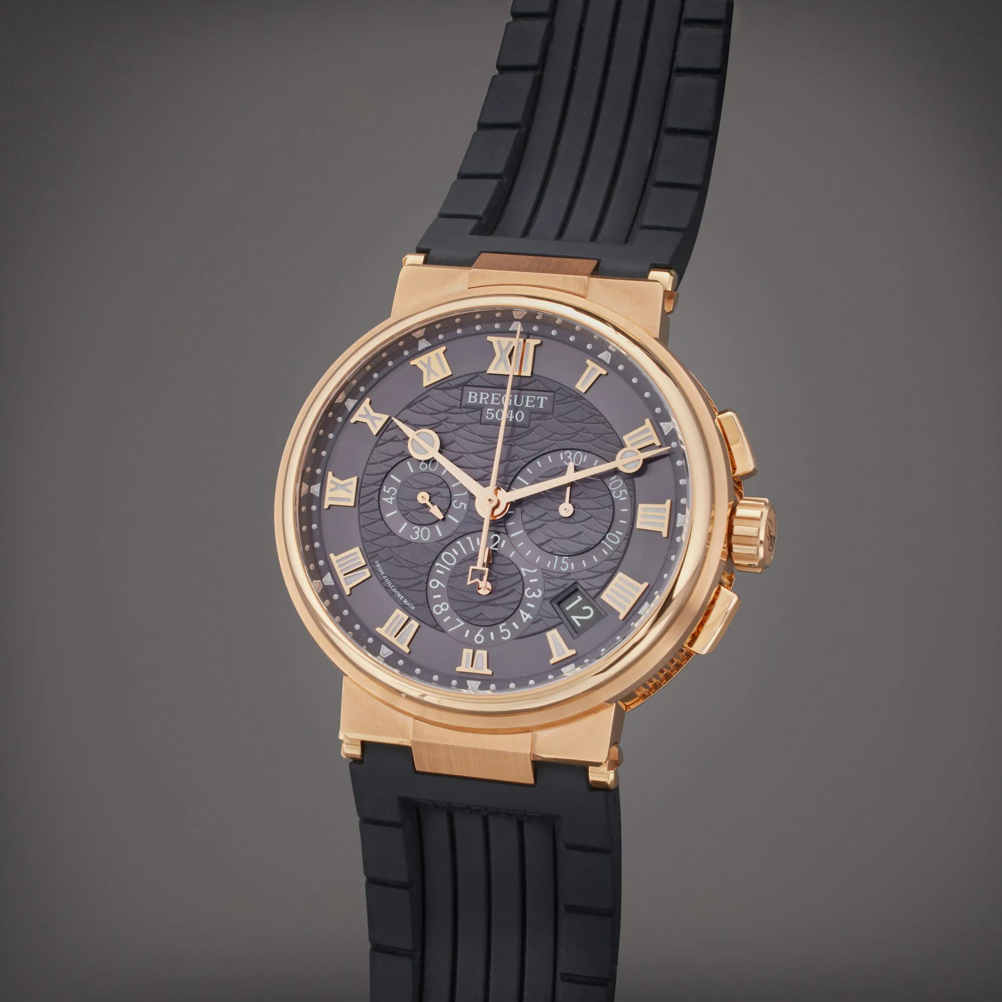 Breguet Horloger de la Marine 5527 42mm Rose gold Gray 1