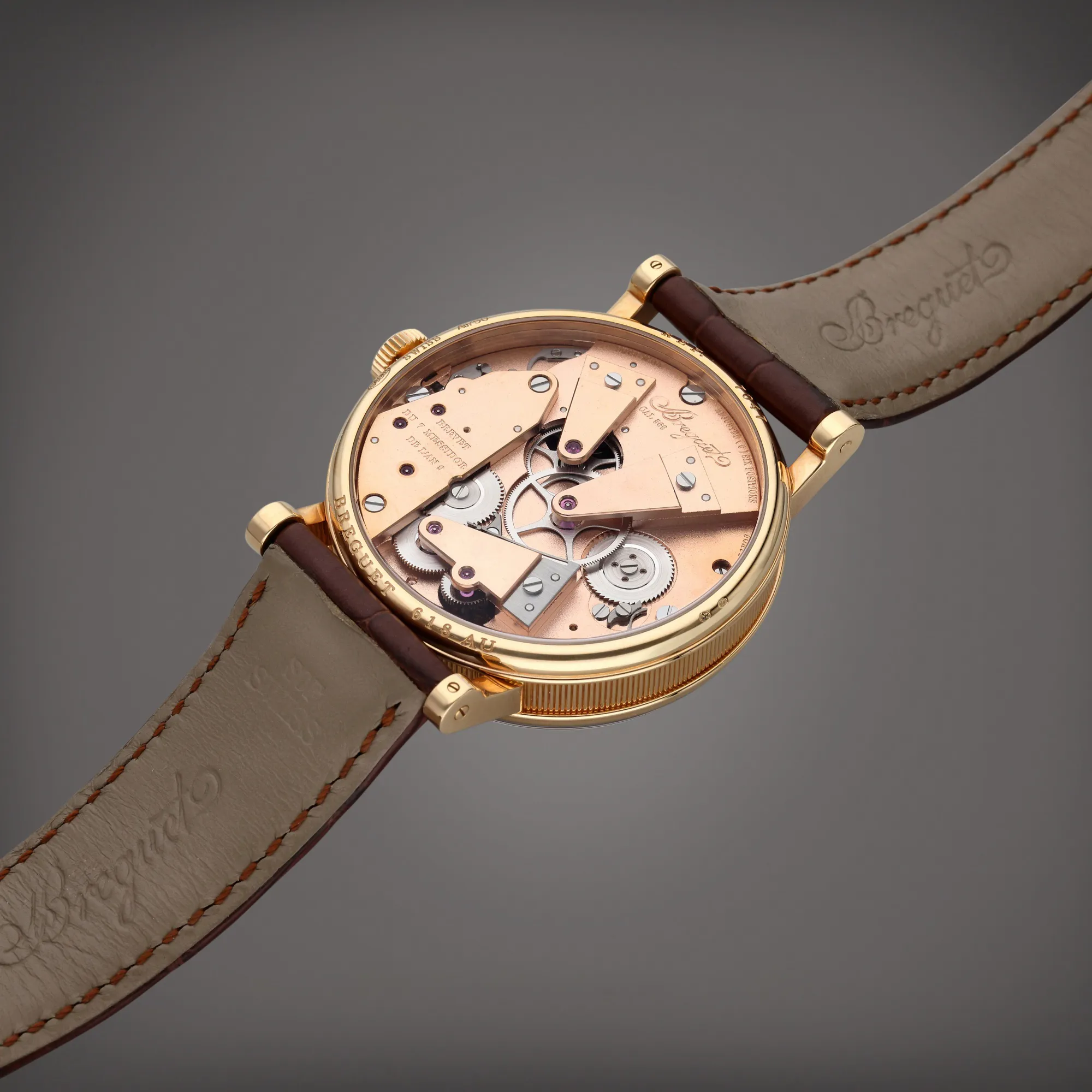 Breguet Tradition 7047 42mm Rose gold Semi-skeletonized 3