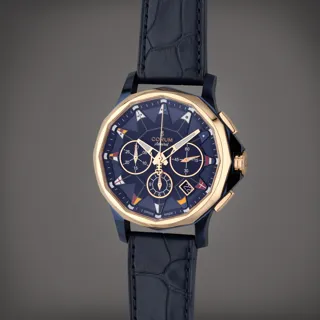 Corum Admiral 01.0096 Rose gold and Stainless steel Blue