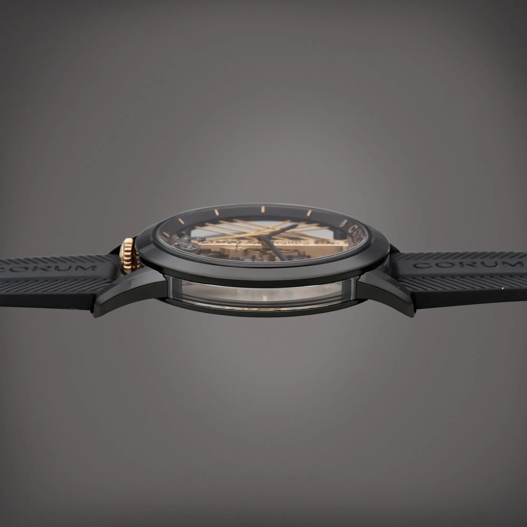 Corum Golden Bridge 05.0090 43mm Titanium and Black DLC Skeletonized 5