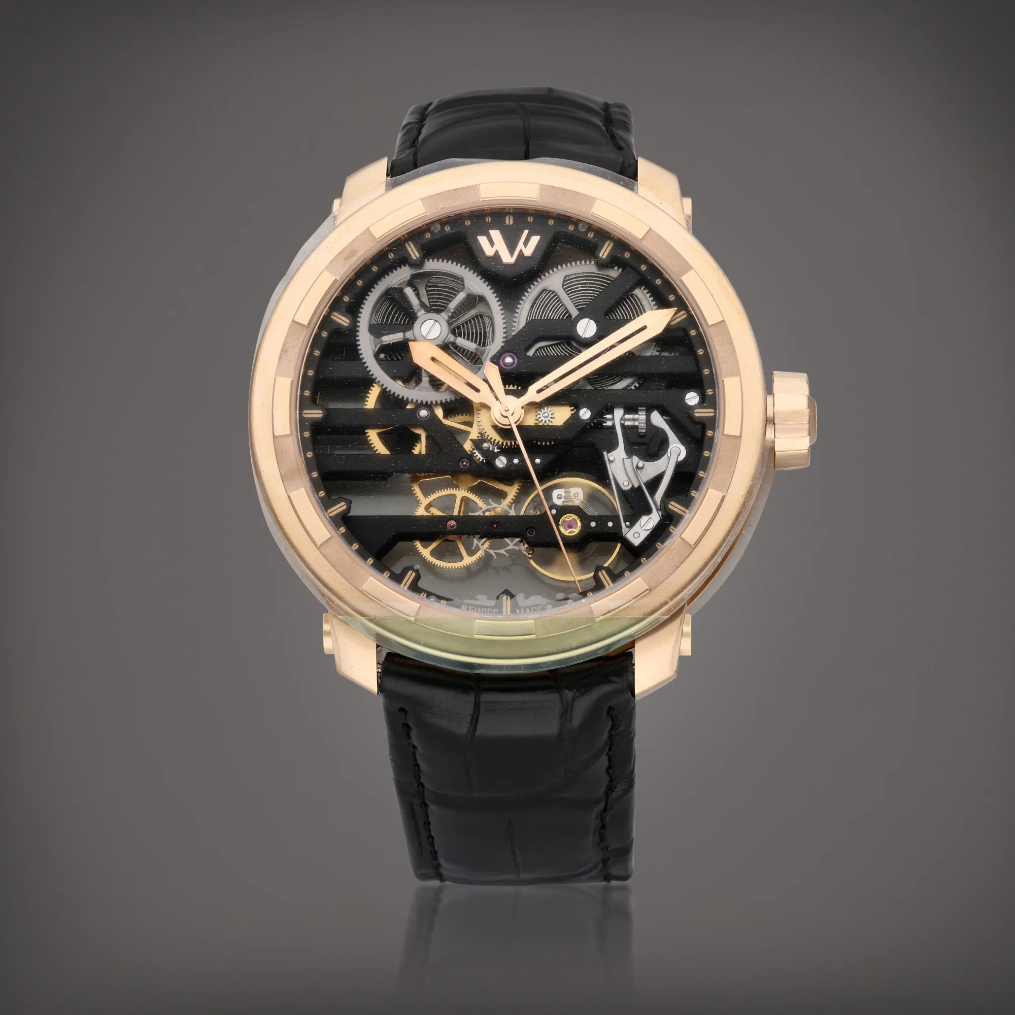 Dewitt Twenty-8-Eight 42.5mm Rose gold Skeletonized