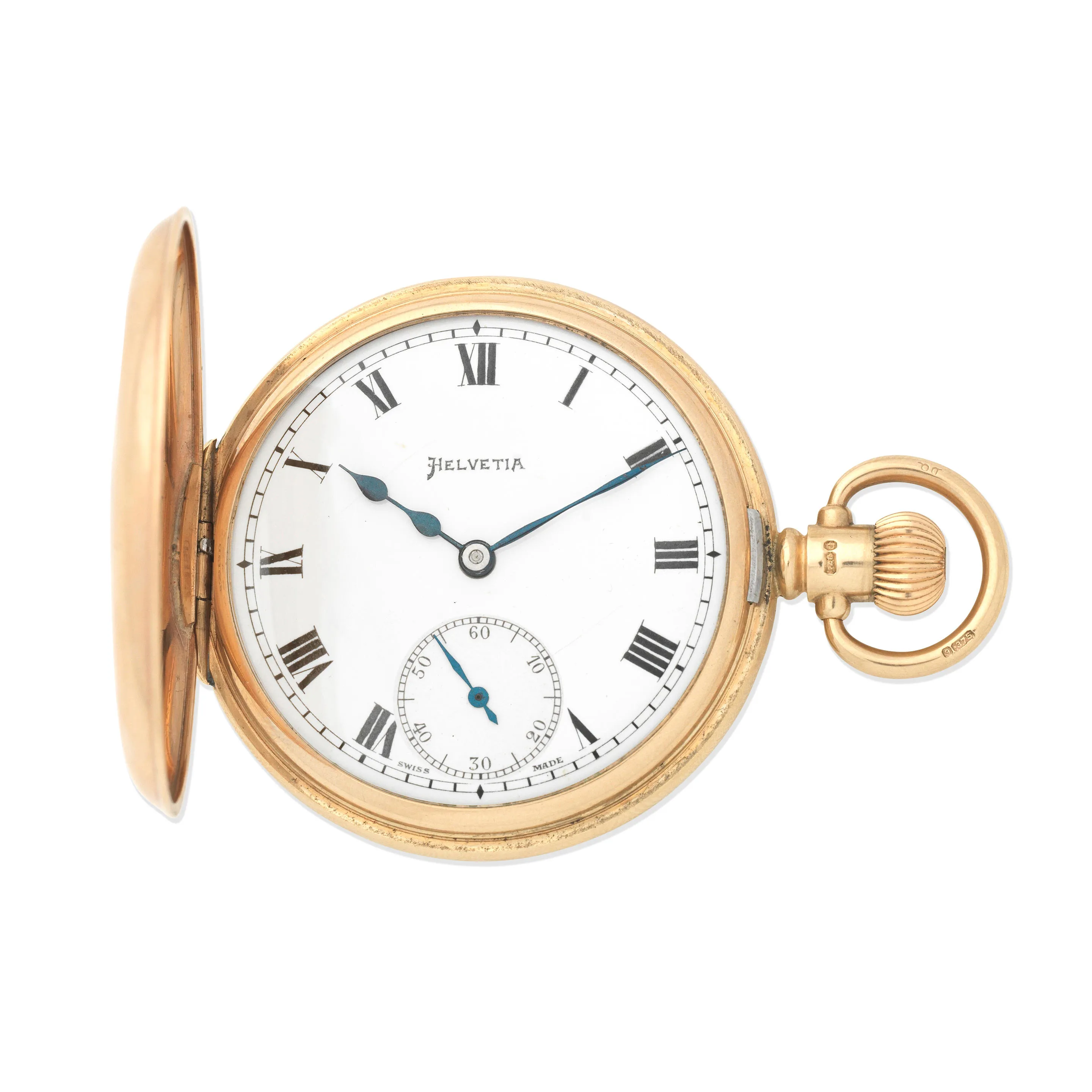 Helvetia 49mm Yellow gold White