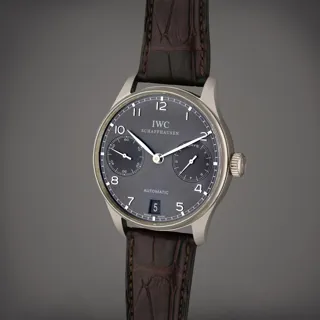 IWC Portugieser IW500106 White gold Gray