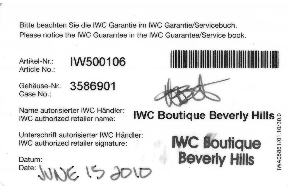 IWC Portugieser IW500106 42mm White gold Gray 1