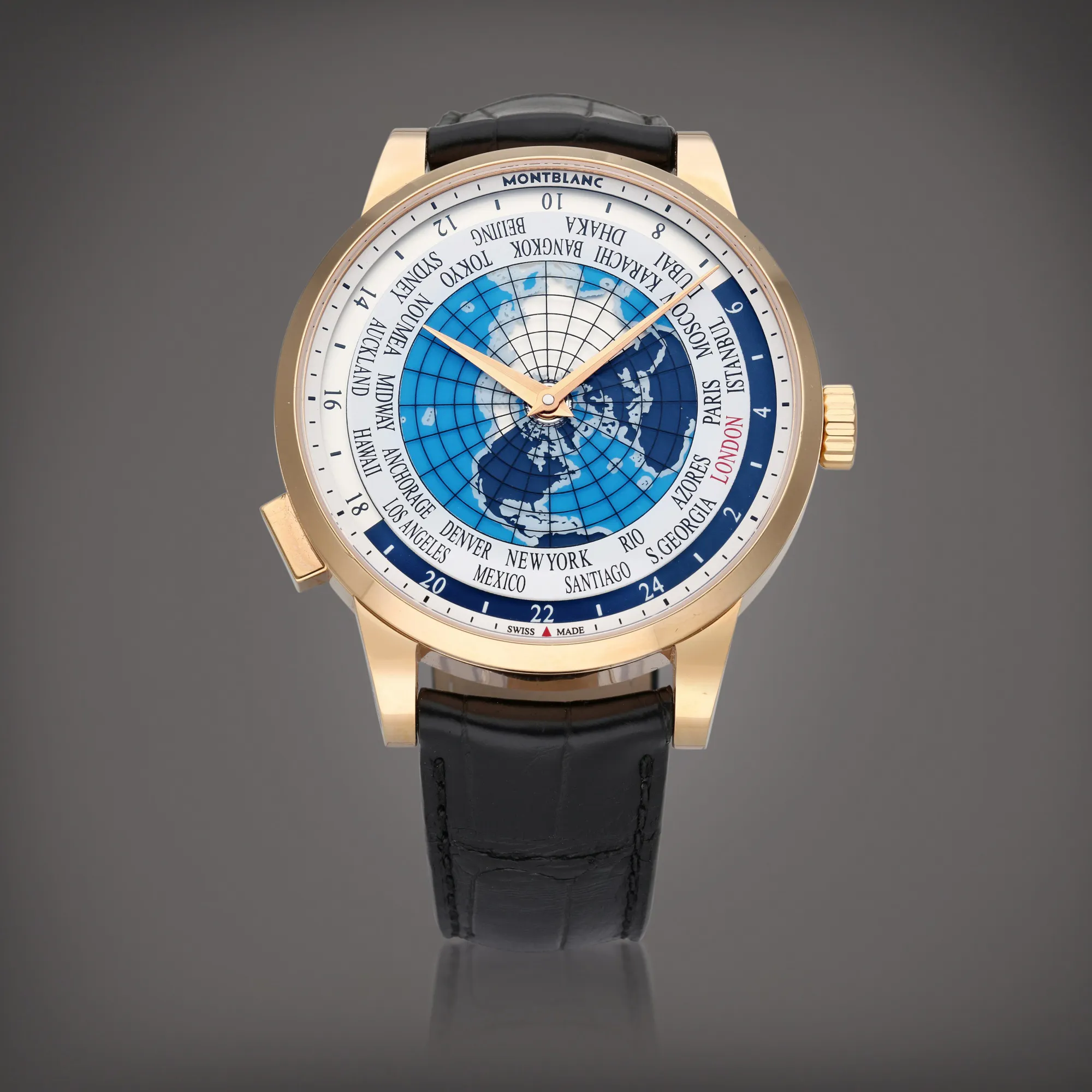 Montblanc Heritage Spirit Orbis Terrarum World Time 7338