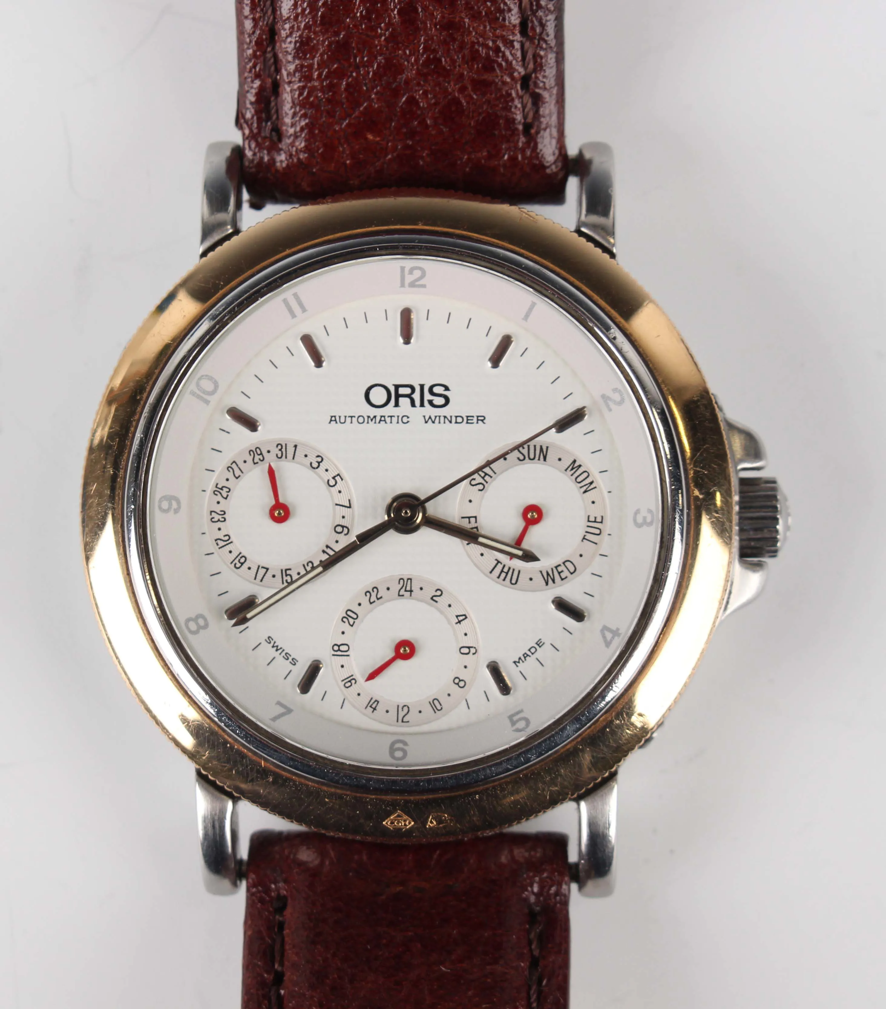 Oris 7434-63 35mm Yellow gold and Stainless steel Silver