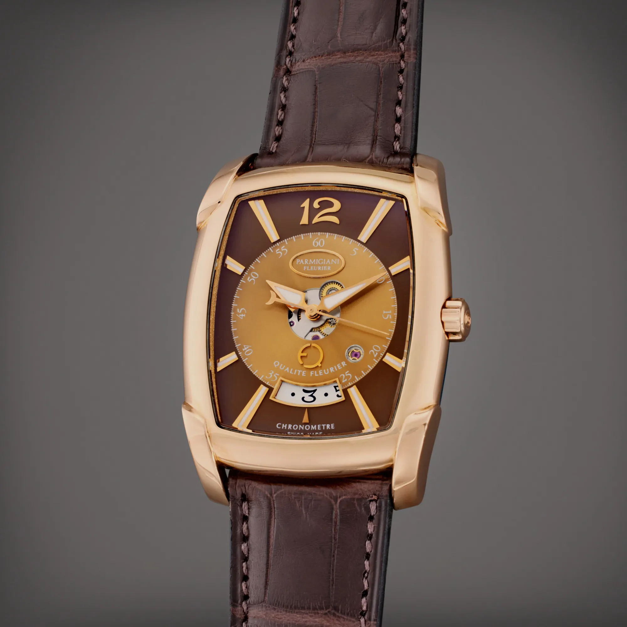 Parmigiani Fleurier Kalpa 33.5mm Rose gold Copper