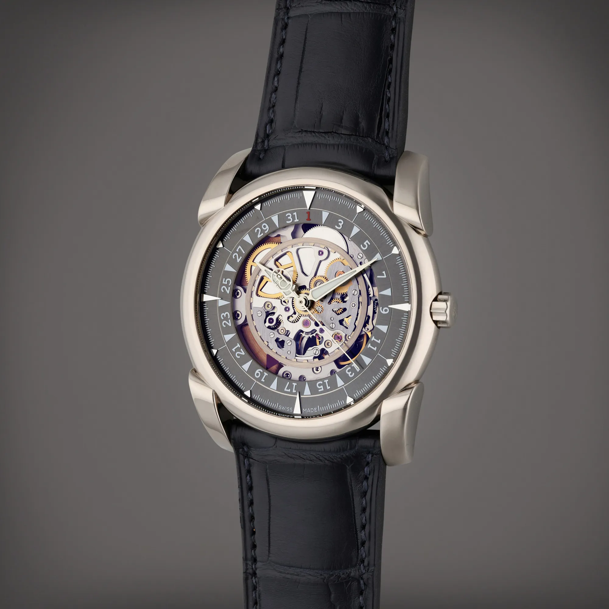 Parmigiani Fleurier Kalpa 41.5mm White gold Semi-skeletonized