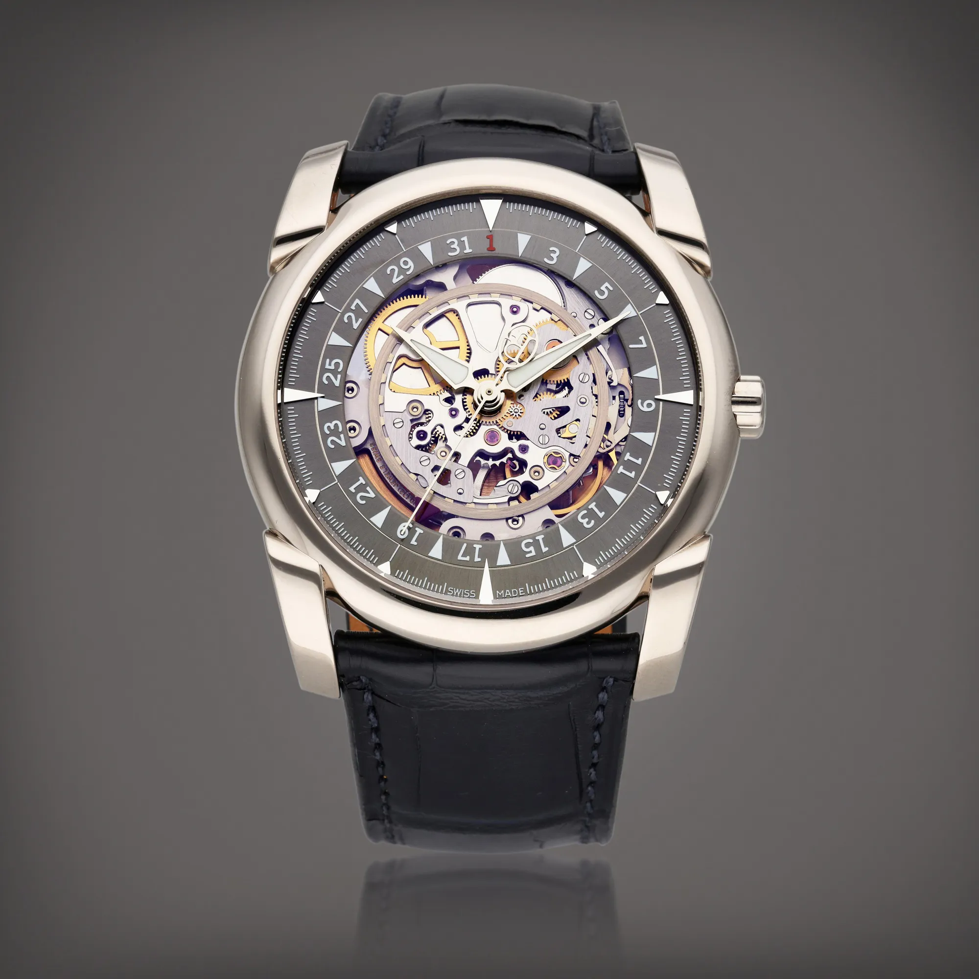 Parmigiani Fleurier Kalpa 41.5mm White gold Semi-skeletonized 1