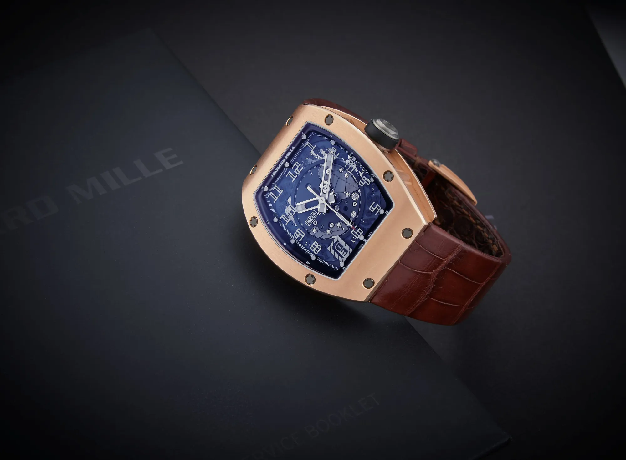 Richard Mille RM 005 RM005 AF PG 37.5mm Rose gold Semi-skeletonized 5