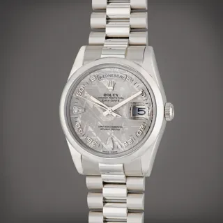 Rolex Day-Date 36 118206 Platinum Gray