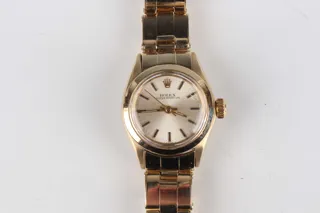 Rolex Oyster Perpetual 6619 14k yellow gold Silver