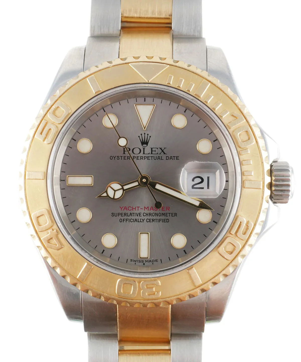 Rolex Yacht-Master 40 16623 40mm Yellow gold and stainless steel Gray