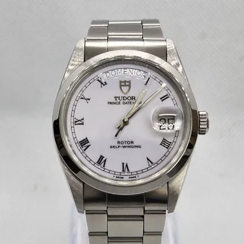 Tudor Prince Date-Day 76200 36mm Steel White