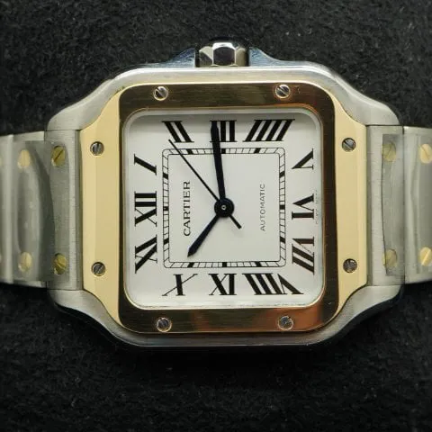 Cartier Santos W2SA0016 35mm Yellow gold and Stainless steel Silver