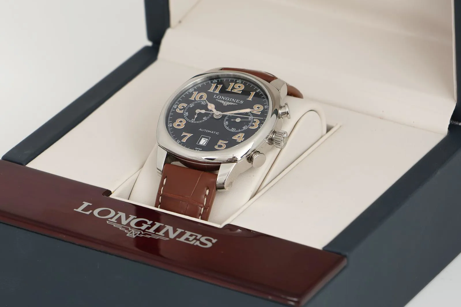 Longines Spirit 40.5mm Stainless steel Black 2