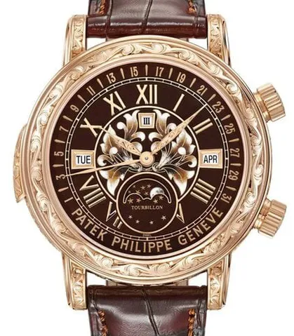 Patek Philippe Sky Moon Tourbillon 6002R-001 44mm Rose gold Golden