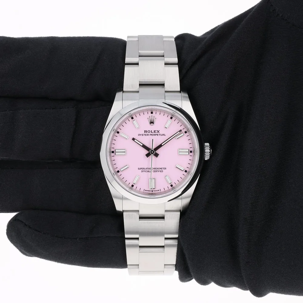 Rolex Oyster Perpetual 126000-0008 36mm Oystersteel Pink 14