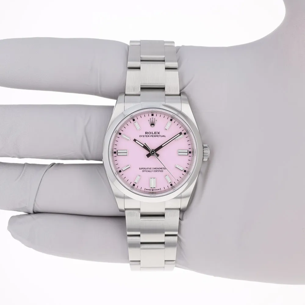 Rolex Oyster Perpetual 126000-0008 36mm Oystersteel Pink 9